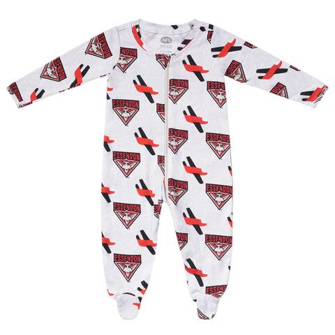 Essendon Bombers AFL Baby Newborn Coverall Romper Onesie