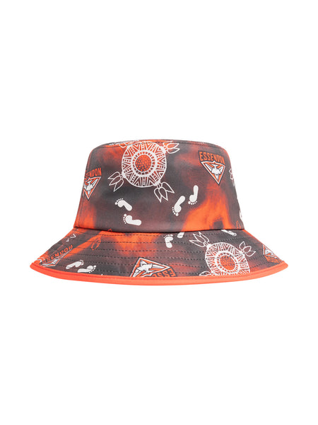 Essendon Bombers Mens Adults Indigenous Bucket Hat