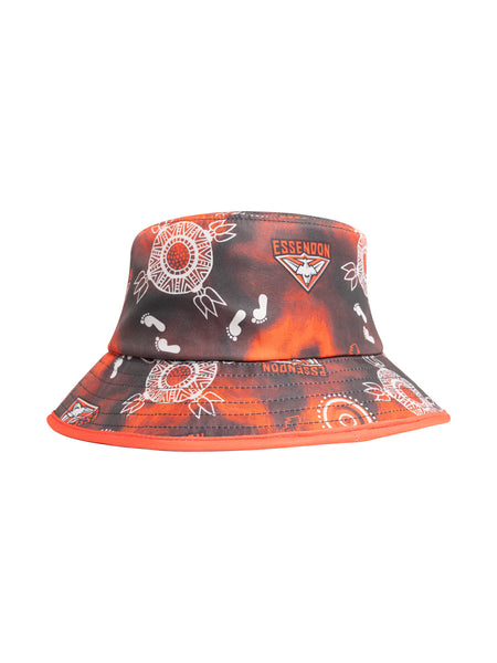 Essendon Bombers Mens Adults Indigenous Bucket Hat