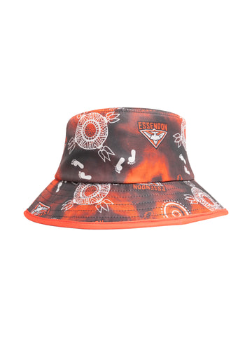 Essendon Bombers Mens Adults Indigenous Bucket Hat