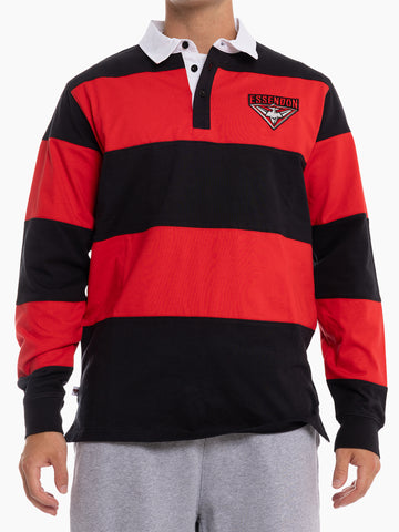 Essendon Bombers Mens Adults Supporter Rugby Polo