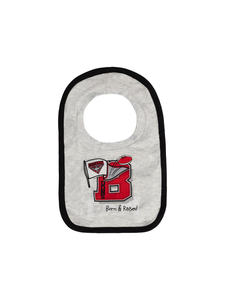Essendon Bombers Baby Infants Footy Fan Romper Bib Booties Gift Set