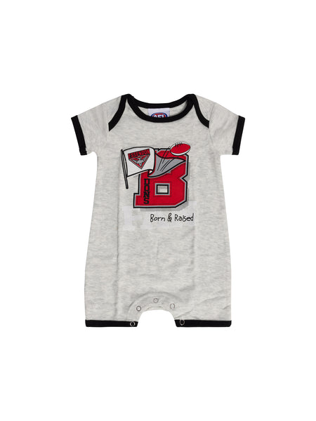 Essendon Bombers Baby Infants Footy Fan Romper Bib Booties Gift Set