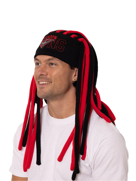 Essendon Bombers Dreadlock Pez Beanie Fun Hat