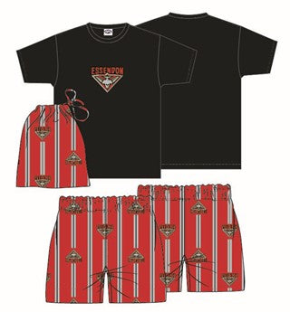 Essendon Bombers Youth Game Day Pyjamas PJ Set