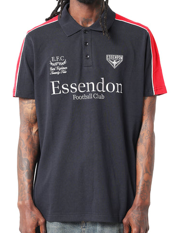 Essendon Bombers Mens Adults Multi Logo Polo Shirt