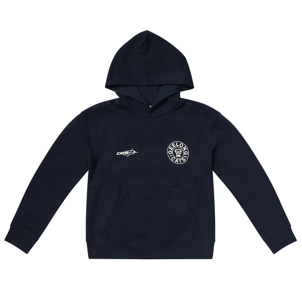 Geelong Cats AFL Kids Youths Graphic Box Fit Hoodie