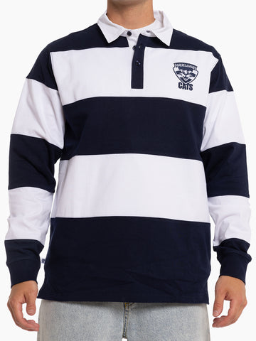 Geelong Cats Mens Adults Supporter Rugby Polo