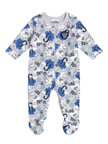 Geelong Cats Babies Infants Cloud Coverall Romper Onesie