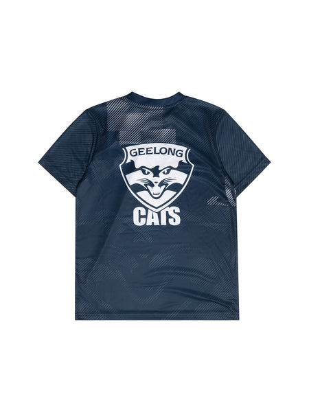 Geelong Cats Boys Youth Polyester All Over Tee
