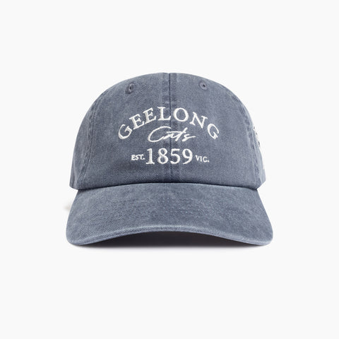 Geelong Cats Mens Adults Wash Dad Cap