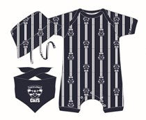 Geelong Cats AFL Baby 3-Piece Gift Set - Romper, Hat & Dribble Bib