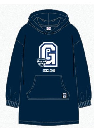 Geelong Cats Flanket Sherpie Over Sized Blanket Hoodie