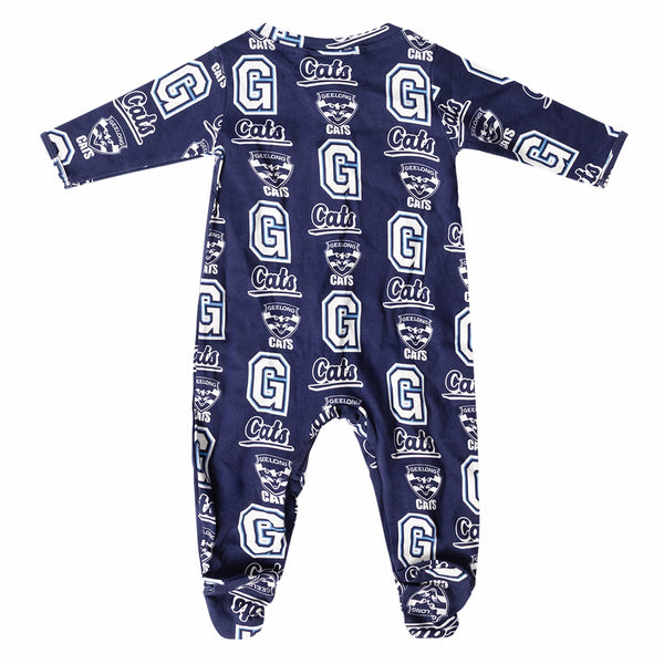 Geelong Cats AFL Baby Infant Coverall Romper Onesie
