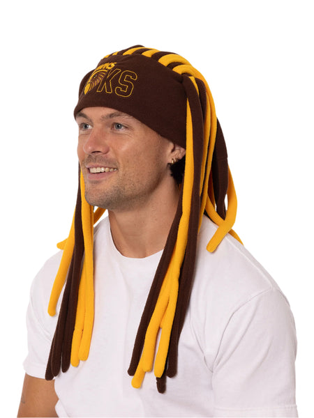 Hawthorn Hawks Dreadlock Pez Beanie Fun Hat