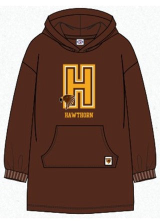 Hawthorn Hawks Flanket Sherpie Over Sized Blanket Hoodie