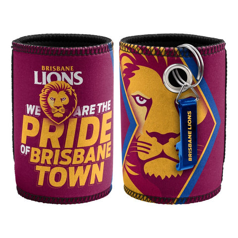 Brisbane Lions Can Cooler with Bottle Opener