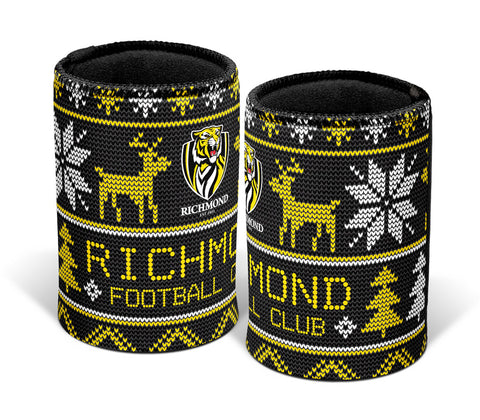 Richmond Tigers Christmas Ugly Can Cooler