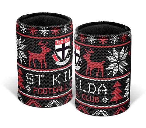 St Kilda Saints Christmas Ugly Can Cooler