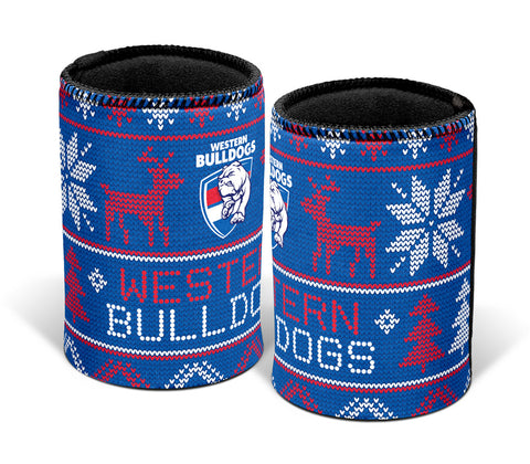 Western Bulldogs Christmas Ugly Can Cooler