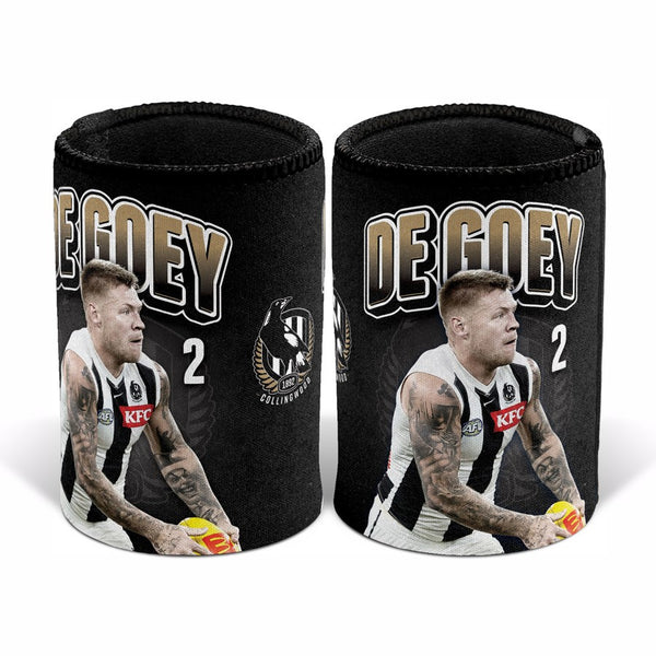 Collingwood Magpies AFL Player Can Cooler Jordan De Goey