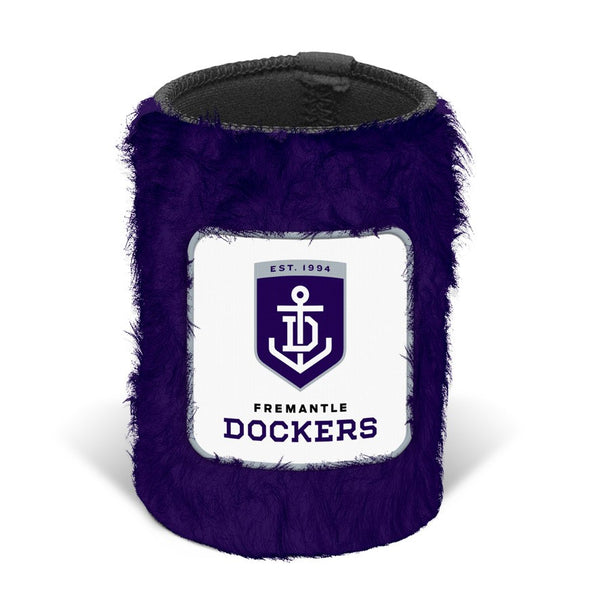 Fremantle Dockers Fluffy Can Cooler Stubby Holder