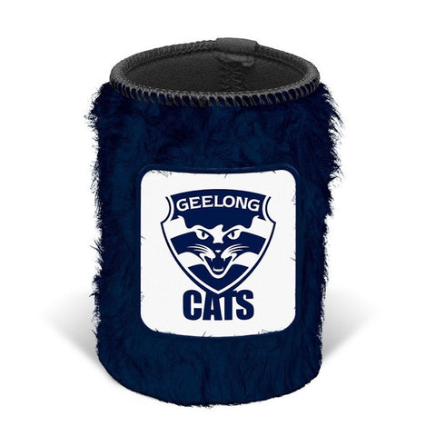 Geelong Cats Fluffy Can Cooler Stubby Holder