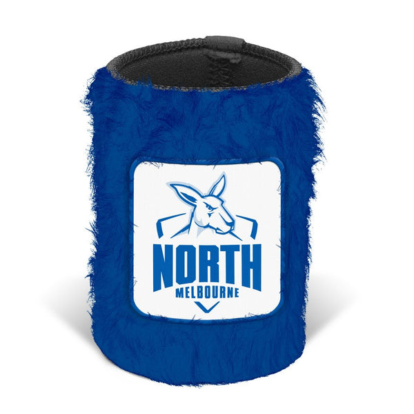 North Melbourne Kangaroos Fluffy Can Cooler Stubby Holder