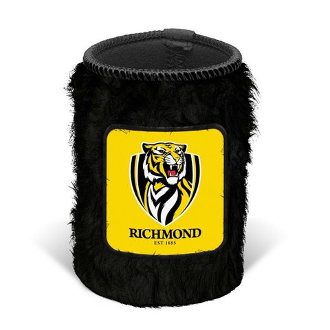 Richmond Tigers Fluffy Can Cooler Stubby Holder