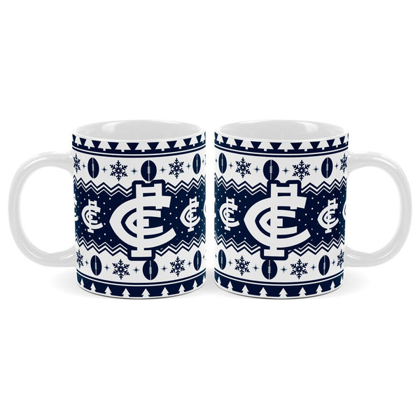 Carlton Blues AFL Christmas Mug