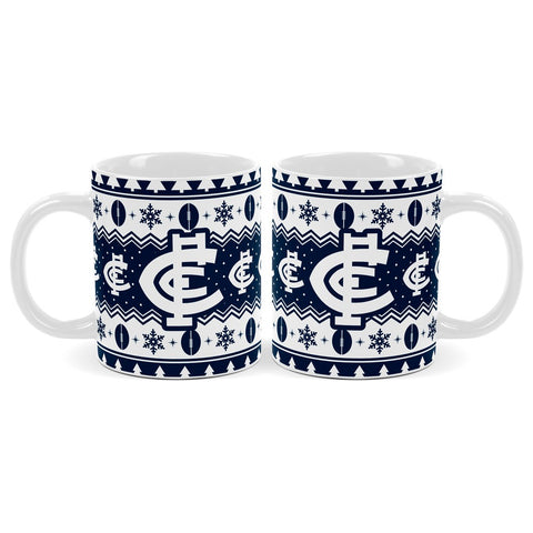 Carlton Blues AFL Christmas Mug