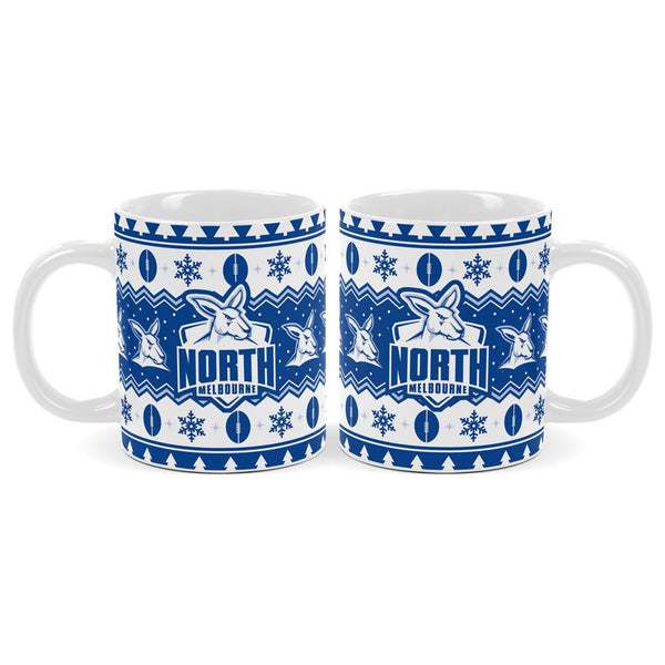 North Melbourne Kangaroos AFL Christmas Mug