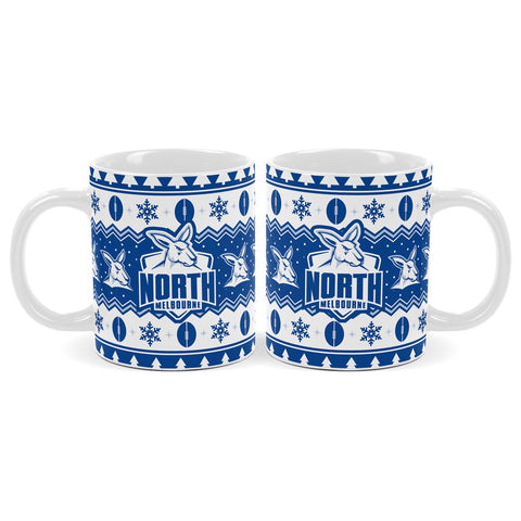 North Melbourne Kangaroos AFL Christmas Mug