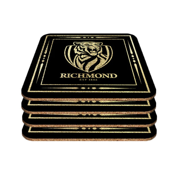 Richmond Tigers Set of 4 Cork Coasters