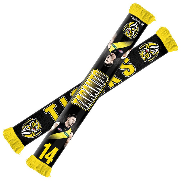 Richmond Tigers AFL Player Scarf Tim Taranto