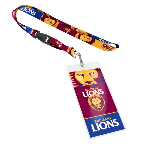 Brisbane Lions Lanyard with Card Pocket