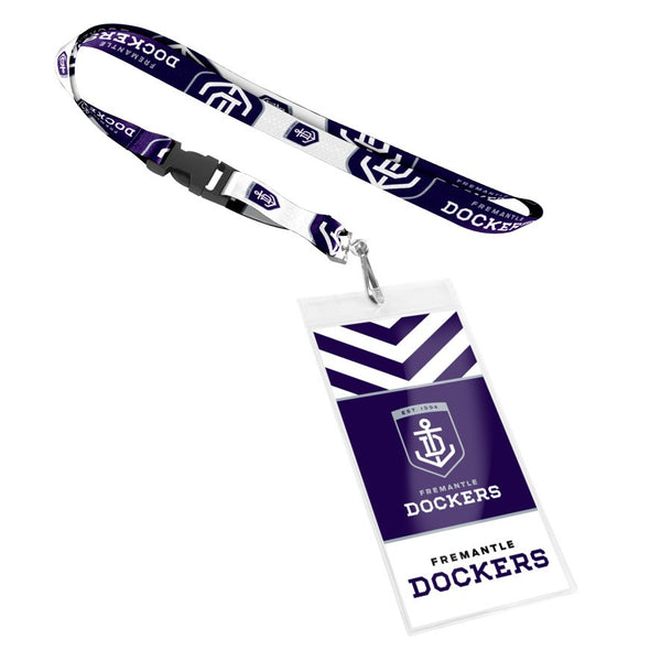 Fremantle Dockers Lanyard with Card Pocket