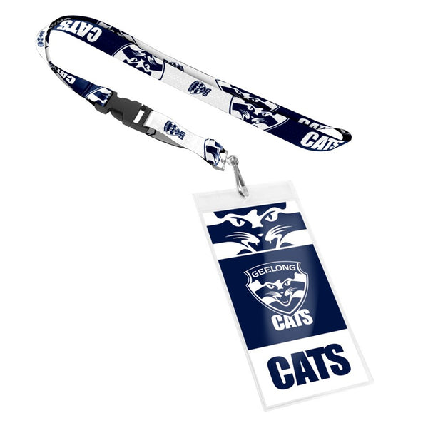 Geelong Cats Lanyard with Card Pocket