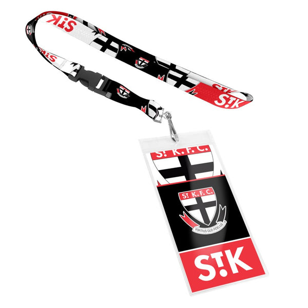 St Kilda Saints Lanyard with Card Pocket