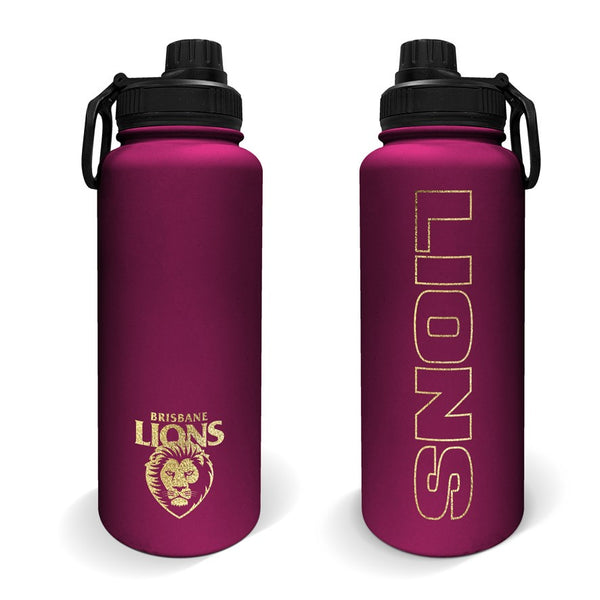 Brisbane Lions Stainless Steel 960ml Drink Bottle