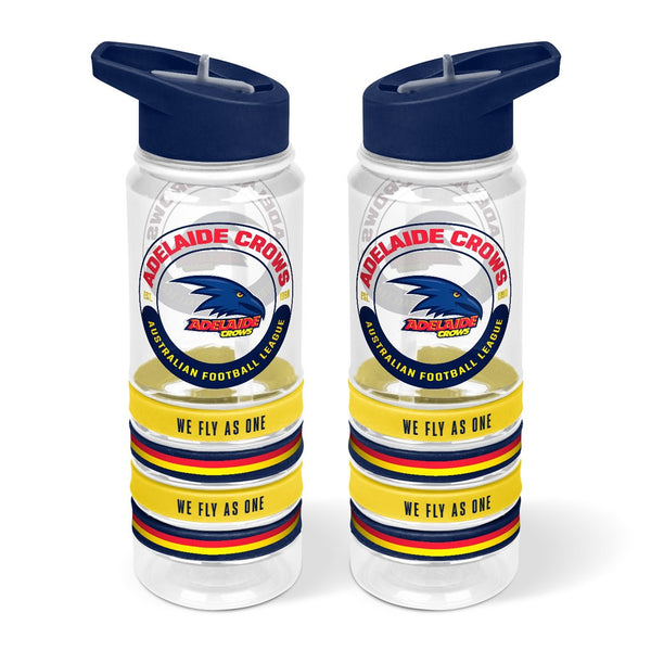 Adelaide Crows Tritan Bottle with Rubber Bands