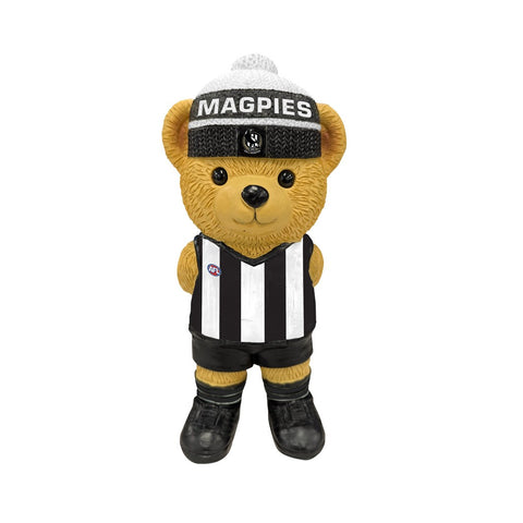 Collingwood Magpies AFL Resin Bear Statue 22cm