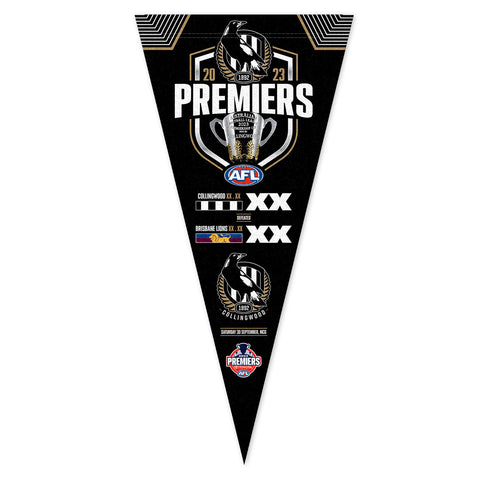 Collingwood Magpies 2023 Premiers Score Pennant PH1