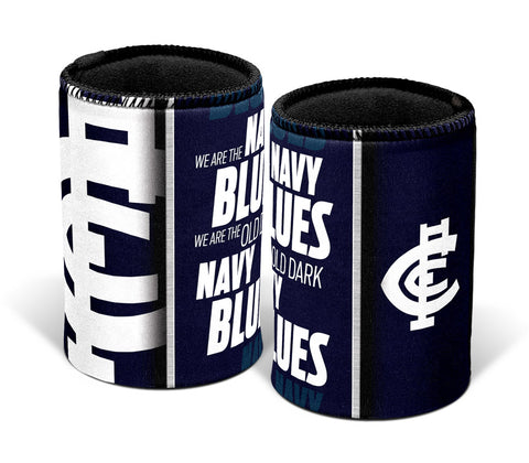 Carlton Blues Team Song Can Cooler Stubby Holder