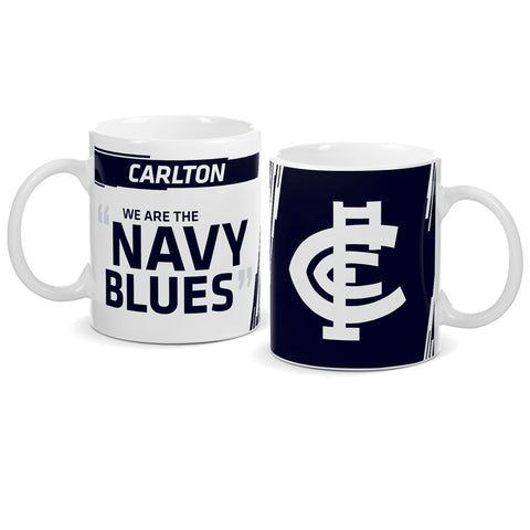 Carlton Blues Logo and Song Mug