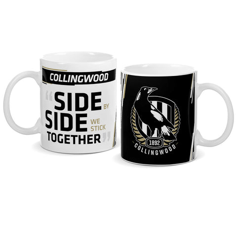 Collingwood Magpies Logo and Song Mug