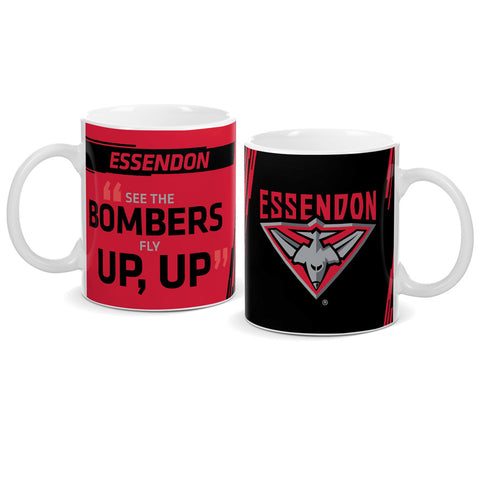 Essendon Bombers Logo and Song Mug