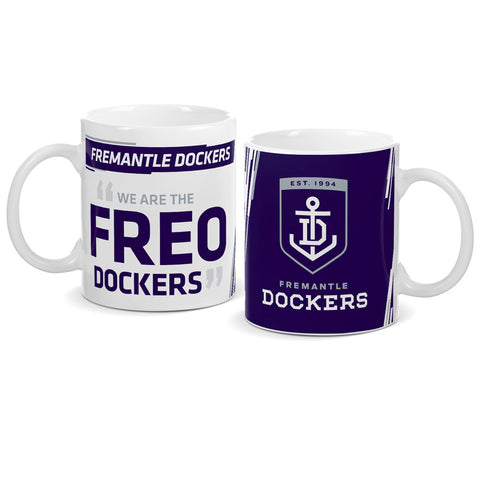 Fremantle Dockers Logo and Song Mug