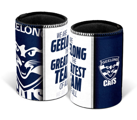 Geelong Cats Team Song Can Cooler Stubby Holder