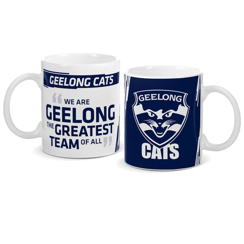 Geelong Cats Logo and Song Mug